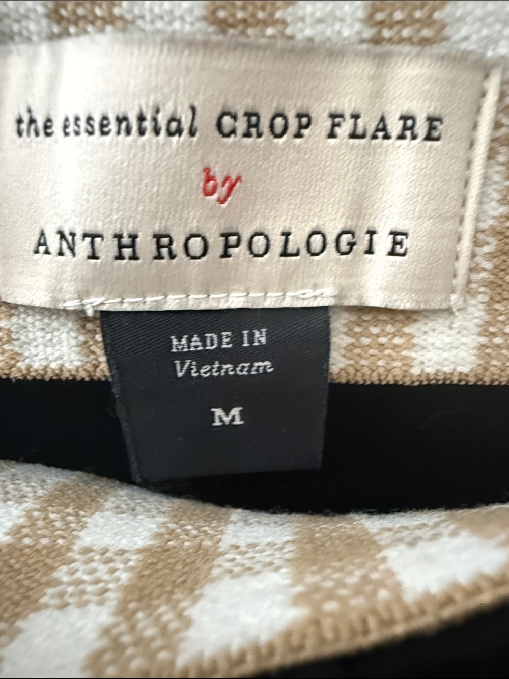 Anthropologie Essential Crop Flare Pants Black Size M - Picture 6 of 8